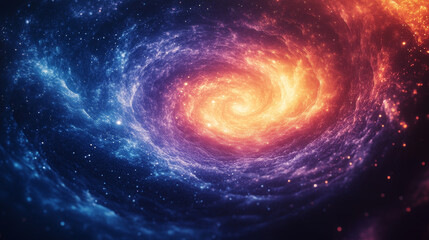 Obraz premium Abstract Grainy Background with Vortex Swirl in Blue and Purple Tones
