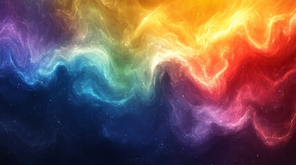 Vibrant Abstract Grainy Background with Rainbow Colors in Green and Yellow Tones