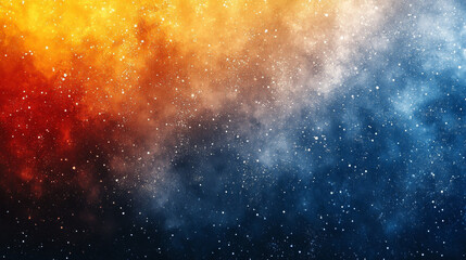 Naklejka premium Abstract Gradient Background with Grainy Texture in Orange, Blue, and Yellow Tones