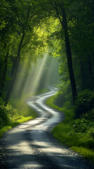 Obraz premium morning in the woods