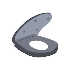 lid toilet seat cartoon. cover material, installation cleaning, durability style lid toilet seat sign. isolated symbol vector illustration