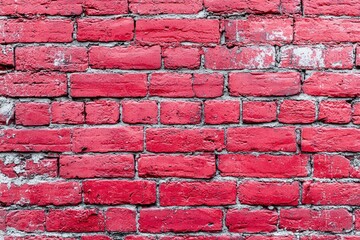 Weathered Red Brick Wall Texture