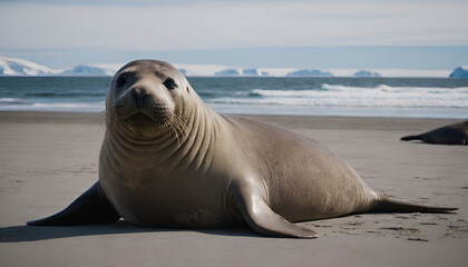 sea lion on the beach