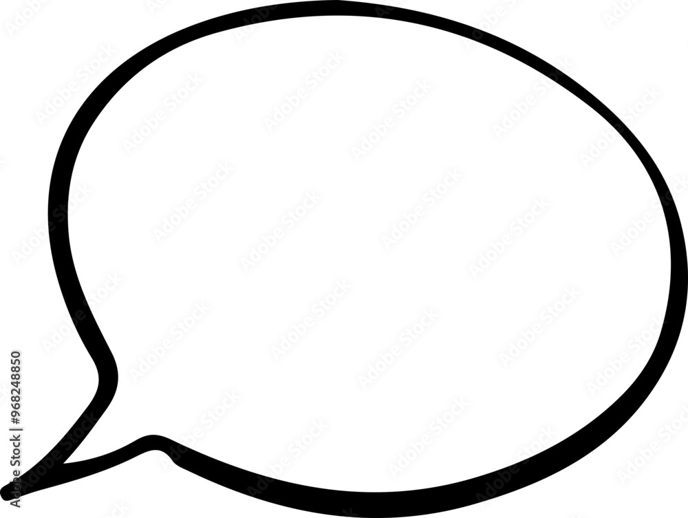 Canvas Prints Simple Speech Bubble Design for Communication Concepts