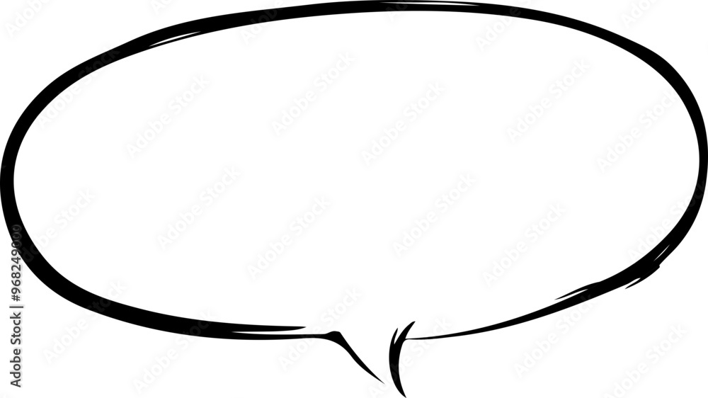 Canvas Prints Empty Speech Bubble for Creative Communication Ideas