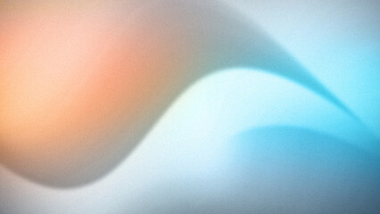 Dreamy abstract gradient mixing soft blue, peach, and gray tones. Perfect for 4K grainy backgrounds, banners, or wallpapers with a serene and modern feel