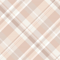 Old-fashioned tartan textile fabric, complexity seamless plaid texture. Poncho background pattern check vector in light and white colors.