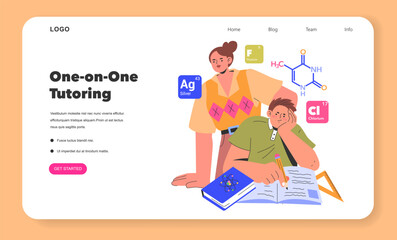 Teacher&#x27;s Profession. Flat Vector Illustration