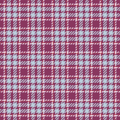 Material check plaid vector, furniture seamless textile pattern. Picnic blanket texture tartan fabric background in light and pink colors.