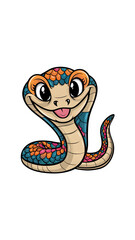 Fototapeta premium cartoon snake