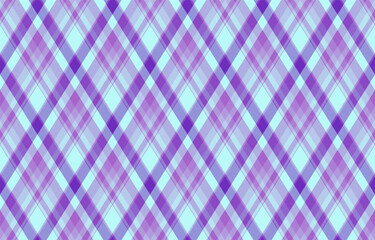 Argyle pattern of geometric rhombus. Harlequin check wallpaper design. Classic diamond shaped textile material for web background, print fabric clothing, sweater, wrapping paper, gift card, invitation