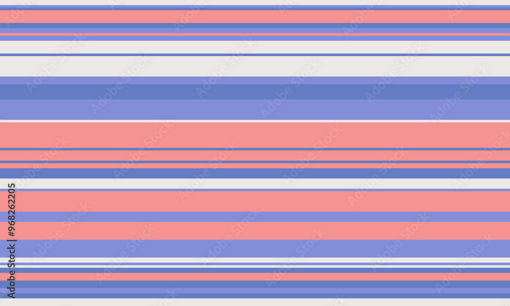 Poster geometric stripes seamless vector pattern with horizontal lines in varied colours, creating an abstr