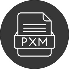 PXM File Format Vector Icon Design