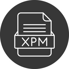 XPM File Format Vector Icon Design