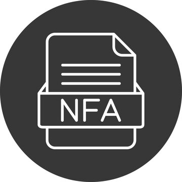 NFA File Format Vector Icon Design
