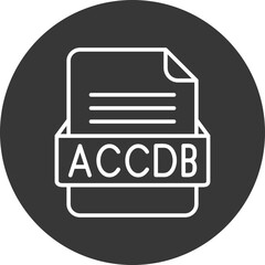 ACCDB File Format Vector Icon Design