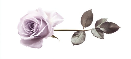 A single lavender rose