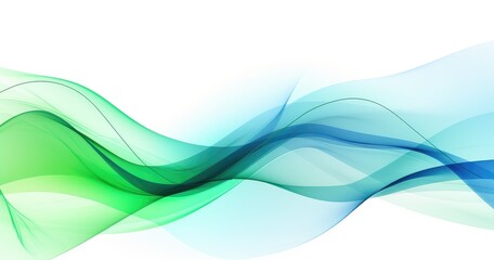 A smooth, flowing wave design in shades of green and blue, ideal for backgrounds or graphic elements.