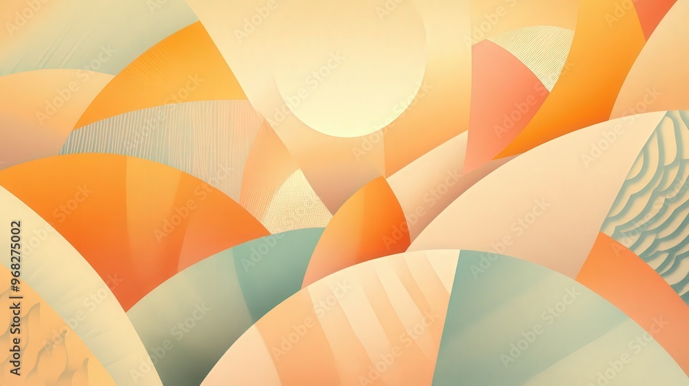 Poster minimalistic and adorable abstract background with clean line frame for modern design projects