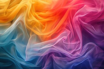 Fototapeta premium Colorful abstract waves, multicolor background,