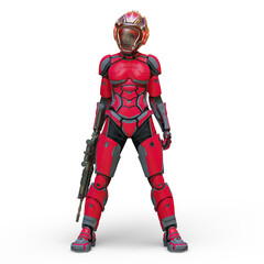 サイバー戦士　3DCGレンダリング