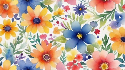 Obraz premium colorful floral background illustration