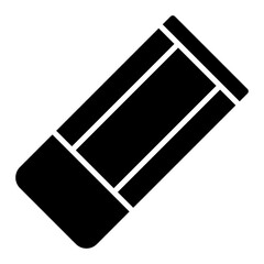 Eraser glyph solid icon