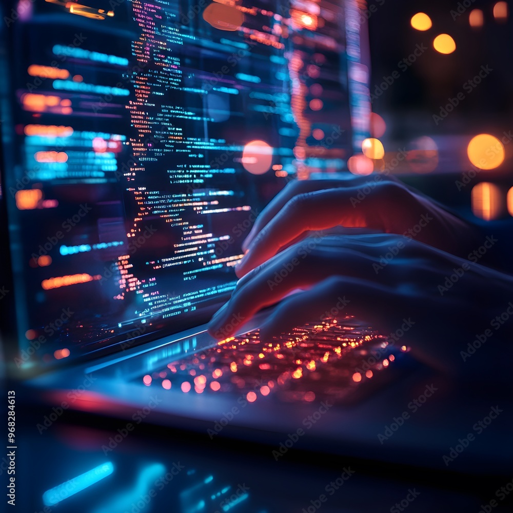Aufkleber advancing digital software development with innovative technological solutions image
