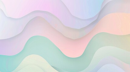 A soft, abstract wave pattern in pastel colors, creating a calming visual effect suitable for backgrounds or digital design.