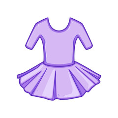 elegance ballerina dress cartoon. grace stage, classical pointe, chiffon satin elegance ballerina dress sign. isolated symbol vector illustration © PikePicture