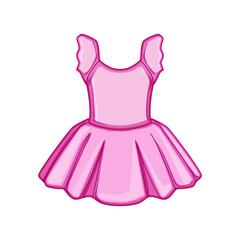 ballet ballerina dress cartoon. dance costume, elegance grace, stage classical ballet ballerina dress sign. isolated symbol vector illustration © PikePicture
