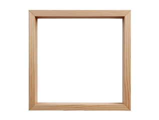 wood picture frame transparent png mockup transparent, A vintage wooden photo frame with a blank space, isolated on a white background