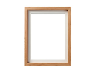 Obraz premium wood picture frame transparent png mockup transparent, A vintage wooden photo frame with a blank space, isolated on a white background isolated