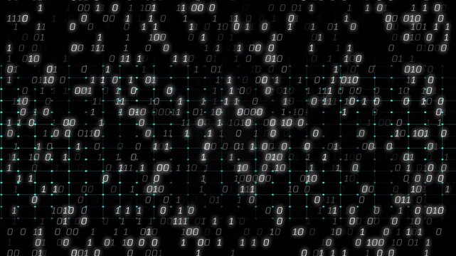Animation of binary coding over cardiograph