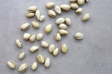 Roasted salted pistachios, delicious snack