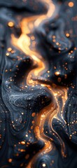 Fototapeta premium Artistic display, 3d abstract background, wallpaper, and banner, featuring intricate designs and striking visuals that enhance digital spaces with depth and creativity.