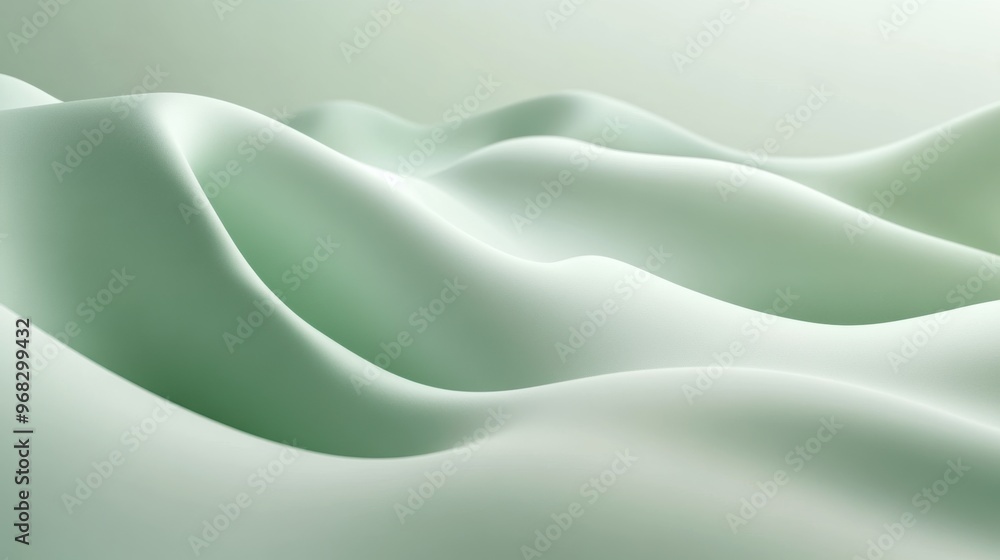Poster soft, flowing curves create a serene and calming atmosphere, perfect for minimalist design and moder