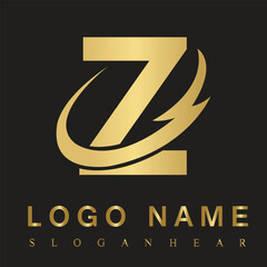 Initial Z Letter Logo Design Vector Template. Monogram and Creative Alphabet Z Letter icon Illustration.