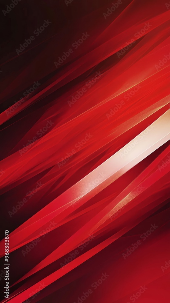Poster Abstract red and black gradient with dynamic lines