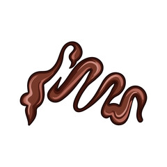 ganache chocolate drip sause cartoon. decadent rich, smooth indulgent, homemade recipe ganache chocolate drip sause sign. isolated symbol vector illustration