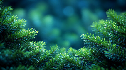 festive Christmas tree adorned with fir branches, showcasing the beauty and warmth of the holiday season, framed by lush greenery to enhance the seasonal charm