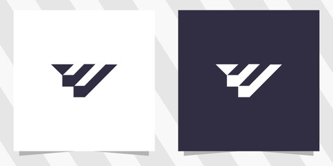 letter w logo design vector