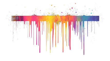 Fototapeta premium Abstract Colorful Dripping Paint Background