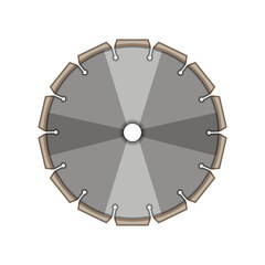 cutting circular saw blade cartoon. wood metal, carbide thickness, speed precision cutting circular saw blade sign. isolated symbol vector illustration