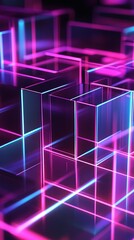 A mesmerizing 3D glow background featuring vibrant, luminous colors and dynamic light effects. The design creates a captivating and immersive visual experience with its glowing elements and depth,