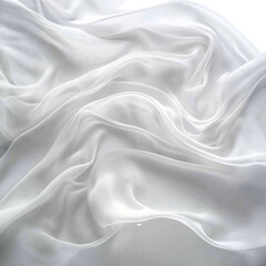 Obraz premium A white fabric with a pattern of waves