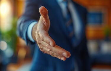 Hand Reaching Out for a Handshake