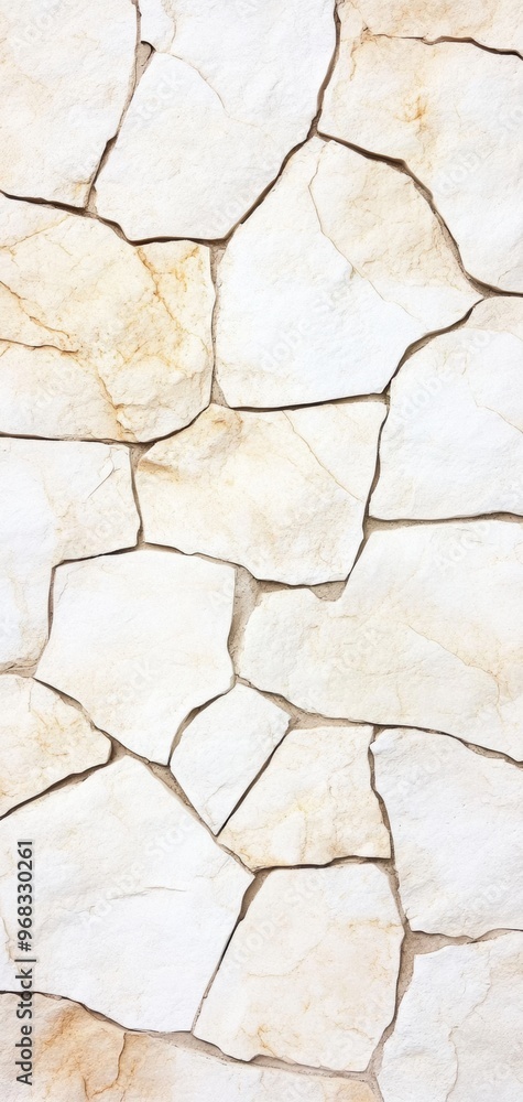 Poster a close-up view of textured white stone tiles arranged in an intriguing pattern, perfect for backgro