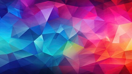 Fototapeta premium A vibrant abstract background featuring a blend of geometric shapes and colors, ideal for digital design or artistic projects.