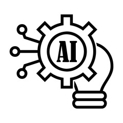 AI solution Line Icon